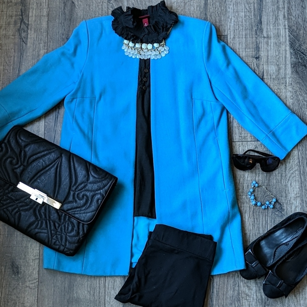 Rhyme & Echo Cobalt Blue Blazer Gem